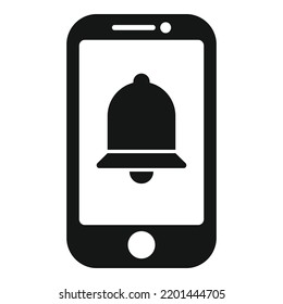Icono de sonido del teléfono vector simple. Mensaje de correo electrónico. Enviar mensaje