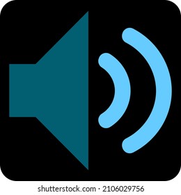 Sonido telefónico encendido, ilustración, vector sobre un fondo blanco.