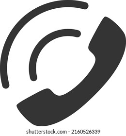 Phone sound vector illustration. Flat illustration iconic design of phone sound, isolated on a white background.