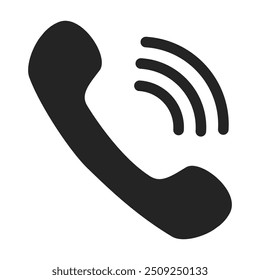 Icono del altavoz del teléfono Diseño plano de la Ilustración vectorial de archivo en un fondo transparente.