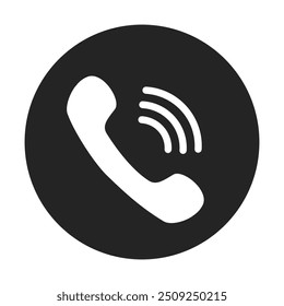 Icono del altavoz del teléfono Diseño plano de la Ilustración vectorial de archivo en un fondo transparente.