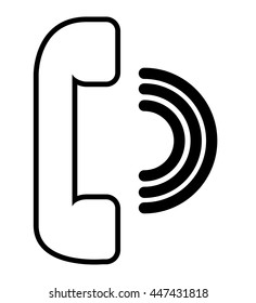 phone speaker isolated icon design isolated icon design, vector illustration  graphic