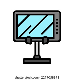 phone stand desk home office color icon vector. phone stand desk home office sign. isolated symbol illustration