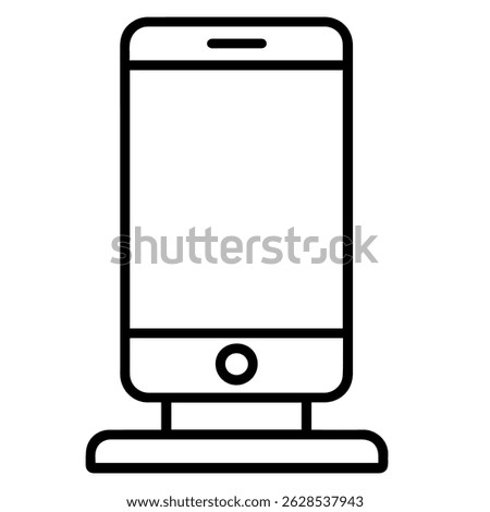 Phone stand icon on white background vector
Vector icon remote work freelance