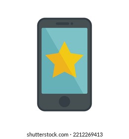 Phone star icon. Flat illustration of Phone star vector icon isolated on white background
