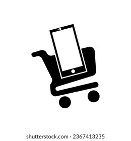 diseño de logotipo de icono de la tienda de teléfonos 