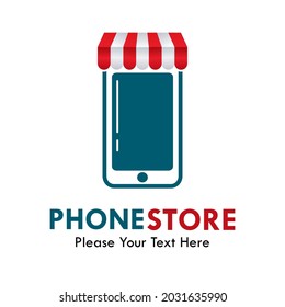 Phone store logo template illustration