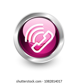 botón Centro de llamadas de asistencia telefónica, diseño de iconos web