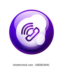 botón Centro de llamadas de asistencia telefónica, diseño de iconos web