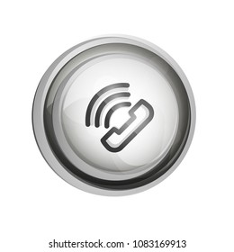 Phone support call center button, web icon design
