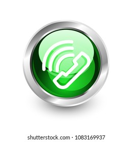 botón Centro de llamadas de asistencia telefónica, diseño de iconos web