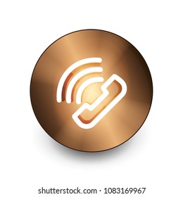 botón Centro de llamadas de asistencia telefónica, diseño de iconos web