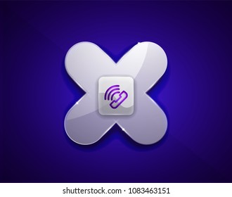 botón Centro de llamadas de asistencia telefónica, diseño de iconos web