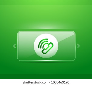Phone support call center button, web icon design