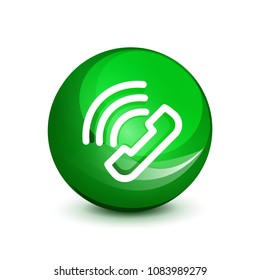 Phone support call center button, web icon design