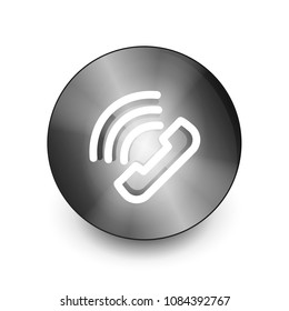 Phone support call center button, web icon design