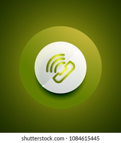 botón Centro de llamadas de asistencia telefónica, diseño de iconos web