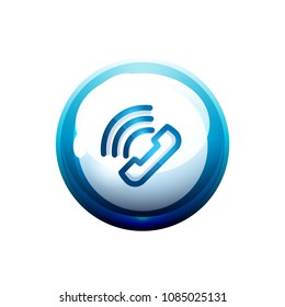 botón Centro de llamadas de asistencia telefónica, diseño de iconos web