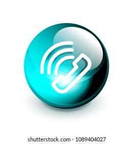 botón Centro de llamadas de asistencia telefónica, diseño de iconos web