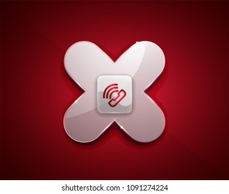 botón Centro de llamadas de asistencia telefónica, diseño de iconos web