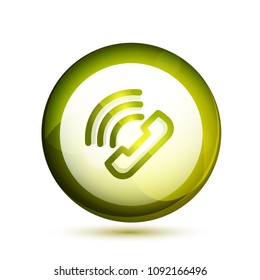 botón Centro de llamadas de asistencia telefónica, diseño de iconos web