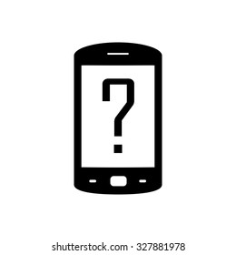 Phone support and maintenance in flat design