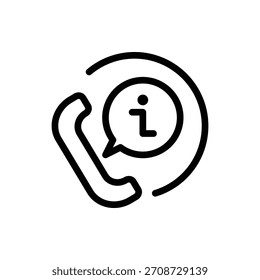 Ícone De Estrutura De Tópicos De Suporte Por Telefone. Ícone de Suporte por Telefone