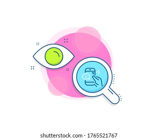 Phone support sign. Research complex icon. Call center service line icon. Feedback info symbol. Analytics or analysis banner. Call center sign. Vector
