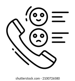 Phone Survey Icon, Survey And Feedback, Modern Vector Illustration 