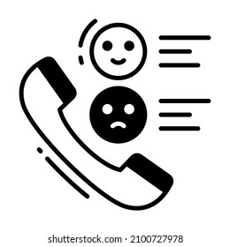 Phone Survey Icon, Survey And Feedback, Modern Vector Illustration 