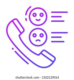 Phone Survey Icon, Survey And Feedback, Modern Vector Illustration 