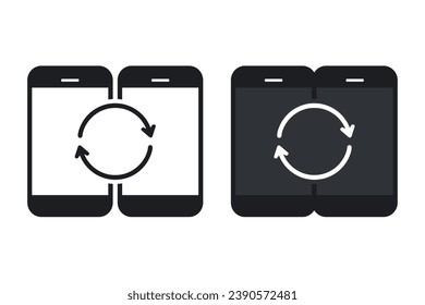 Phone switch icon. Illustration vector
