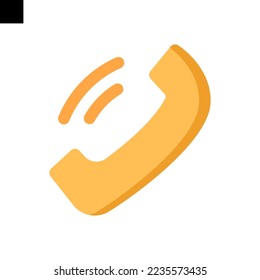 símbolo de teléfono icono de pantalla plana