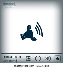 Phone symbol ,Illustration eps 10