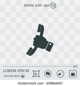 Phone symbol ,Illustration eps 10