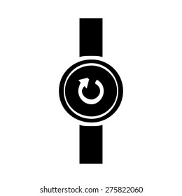 phone synchronization icon on smart watch. vector illustration