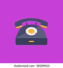 phone table vintage purple