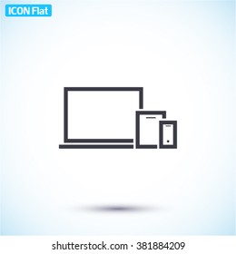 Phone tablet laptop Icon