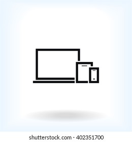Phone tablet laptop Icon