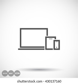 Phone tablet laptop Icon