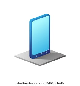 phone tablet pc on white background isometric vector