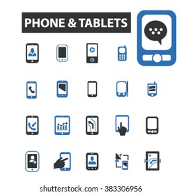 phone tablets icons