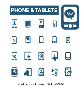 Symbole für Telefontabletten
