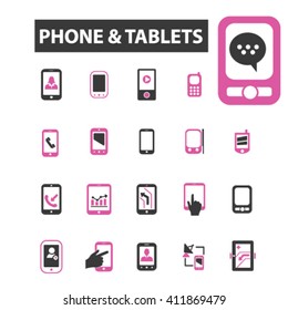iconos de tablets de teléfono
