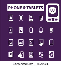 phone tablets icons