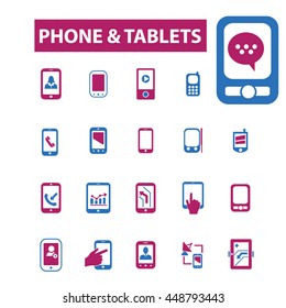 phone tablets icons