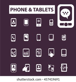 phone tablets icons