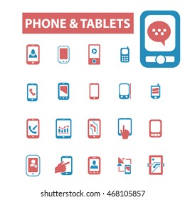 phone tablets icons