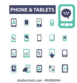 iconos de tablets de teléfono