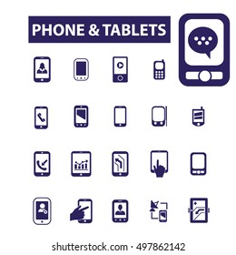 phone tablets icons